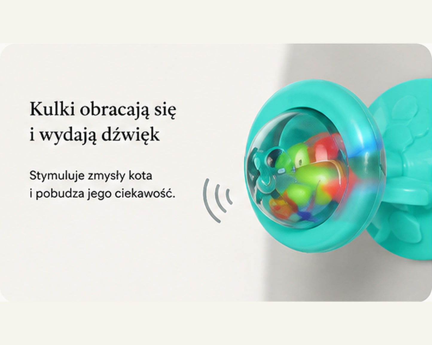 Interaktywna zabawka dla kota WUFFO™ – wiatraczek z przyssawką
