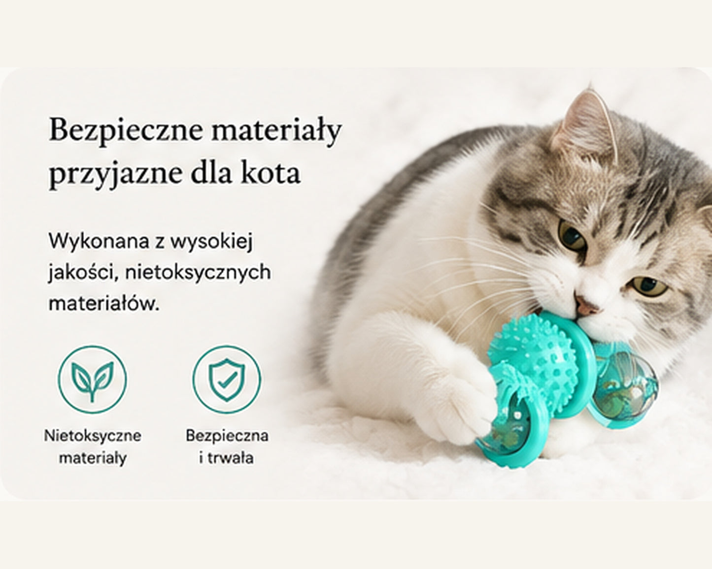 Interaktywna zabawka dla kota WUFFO™ – wiatraczek z przyssawką