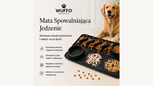 Mata do Lizania dla Psa WUFFO™ – Silikonowa Mata Spowalniająca Jedzenie