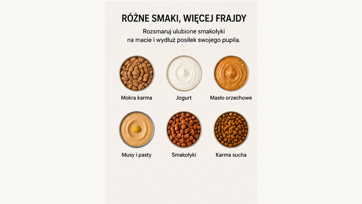 Mata do Lizania dla Psa WUFFO™ – Silikonowa Mata Spowalniająca Jedzenie