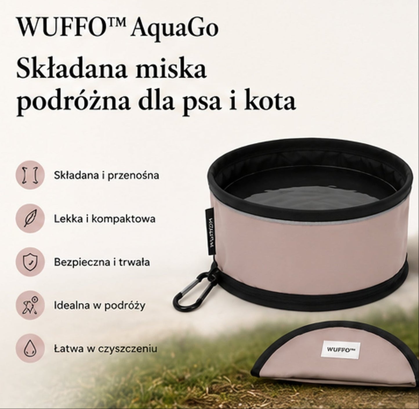 Składana miska podróżna dla psa i kota WUFFO™