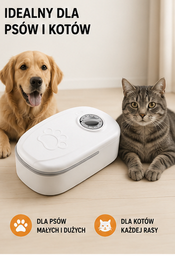 🐾WUFFO - Automatyczny dozownik karmy dla psa i kota