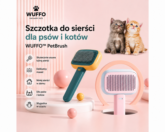 WUFFO™ PetBrush – Szczotka do sierści i masażu